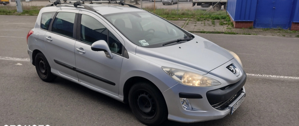 Peugeot 308 cena 9901 przebieg: 253000, rok produkcji 2009 z Gdańsk małe 137